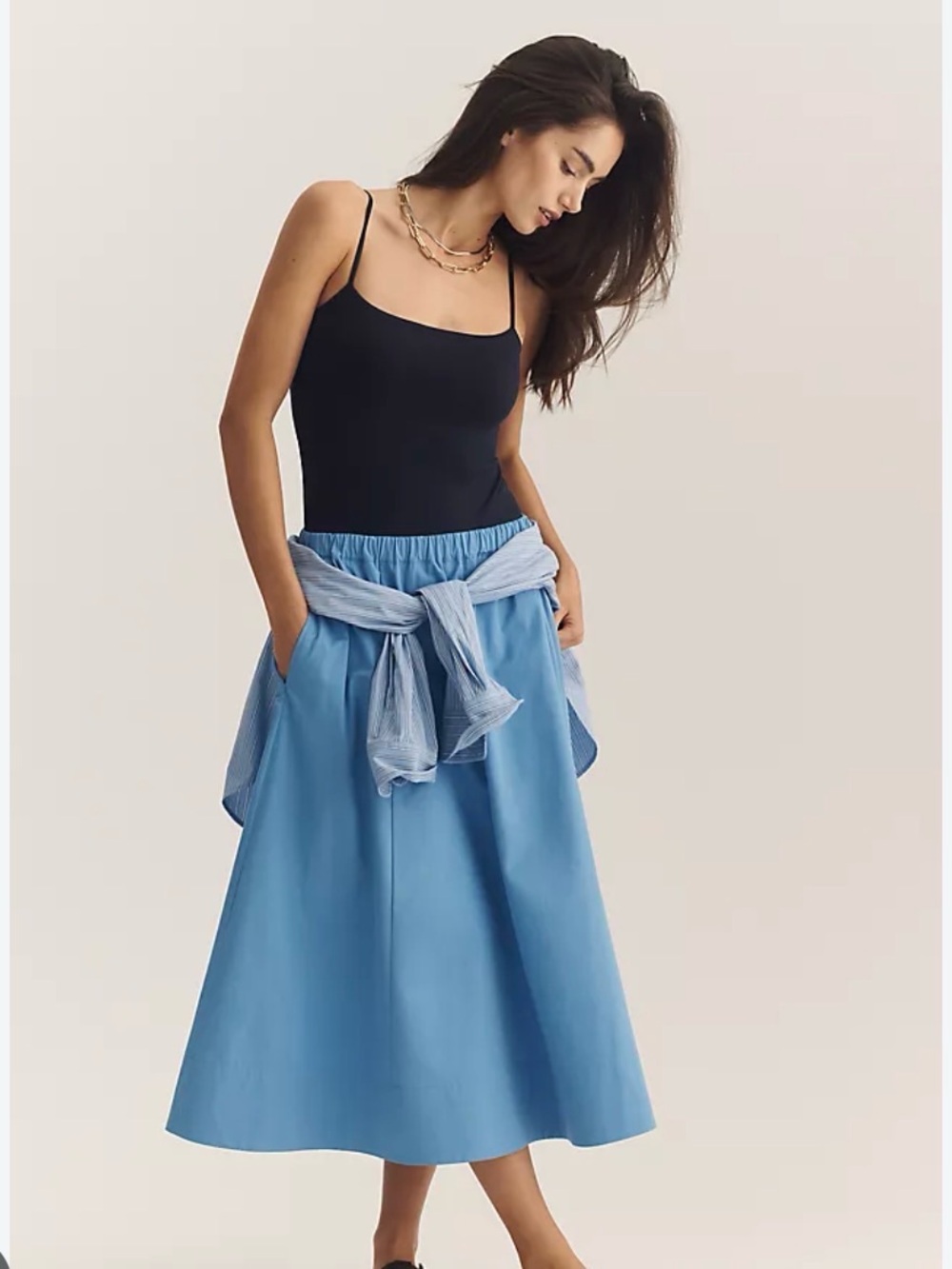 Anthropologie Maeve Pull on Skirt